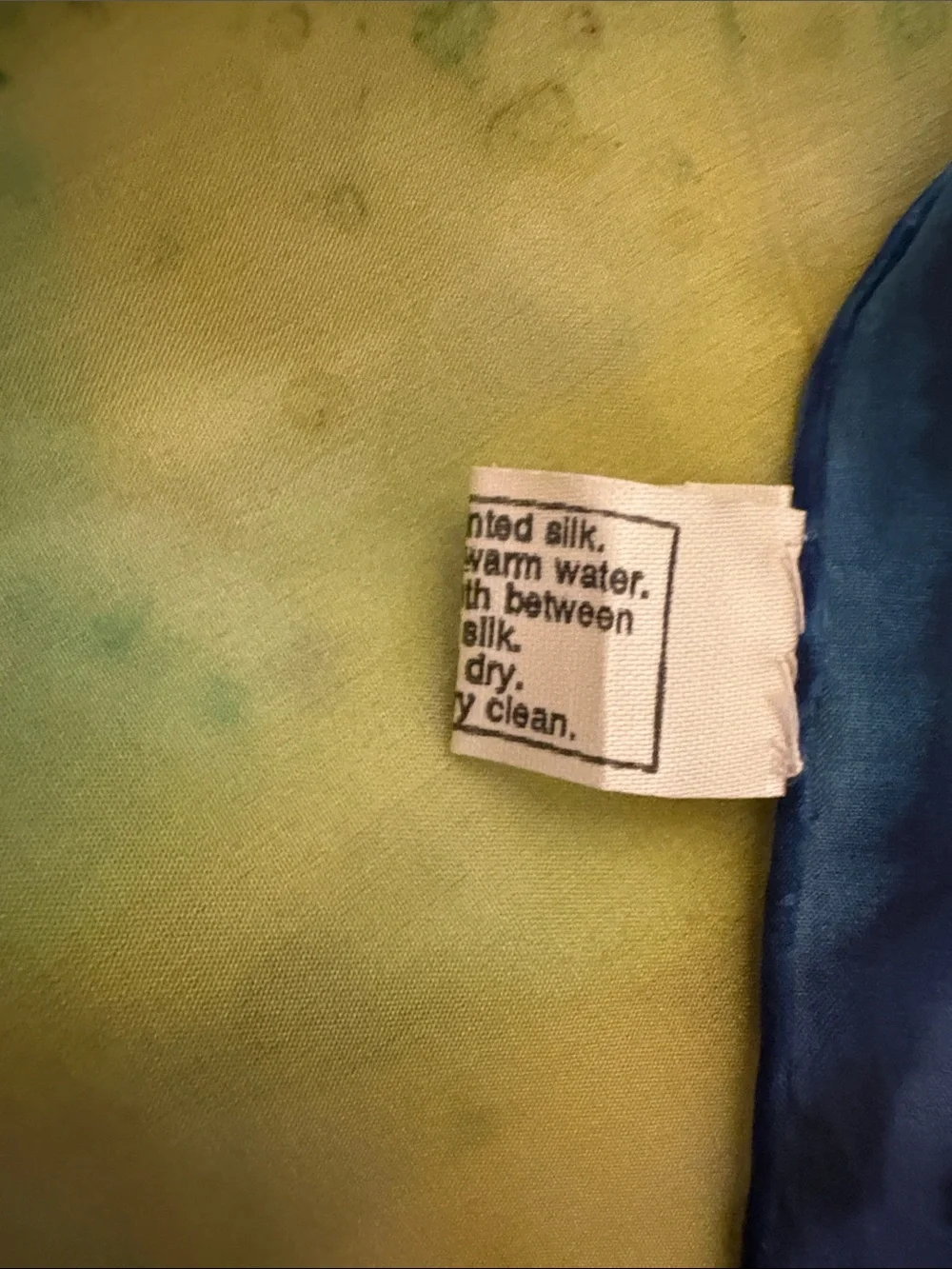 Vintage silk hand painted scarf by Australian Artist Gaborvecan